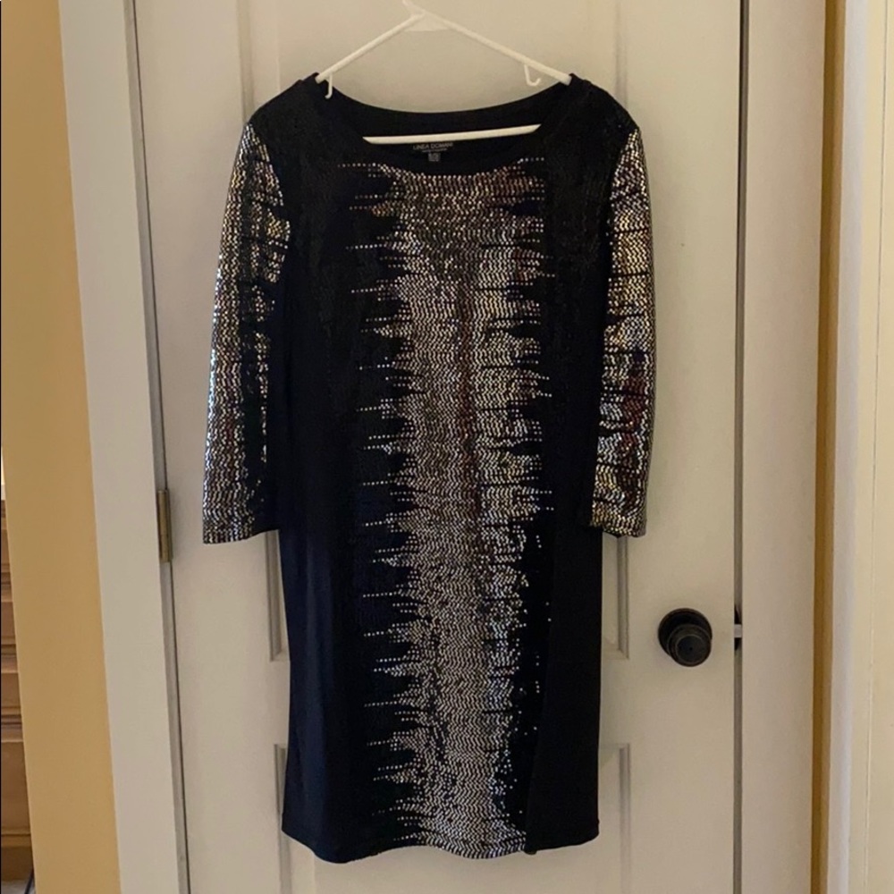 Black sequins dress